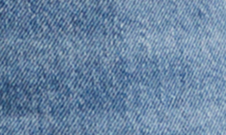 Mango Straight Leg Cargo Jeans In Medium Blue
