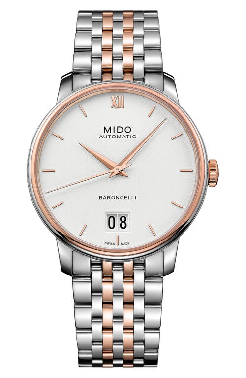 MIDO MIDO BARONCELLI III AUTOMATIC BRACELET WATCH, 40MM 