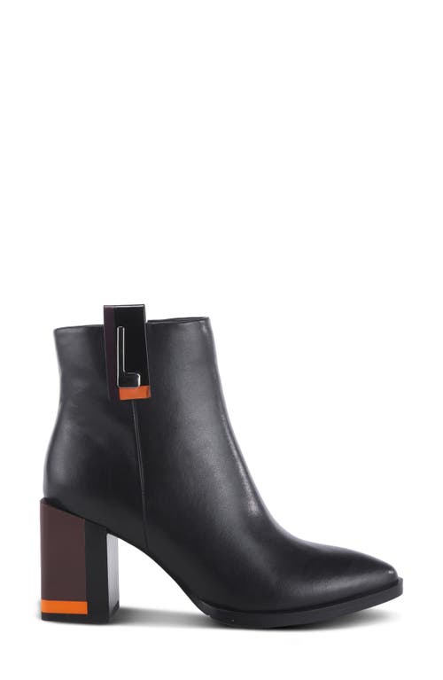 Azura By Spring Step Andalusite Pointed Toe Bootie In Black