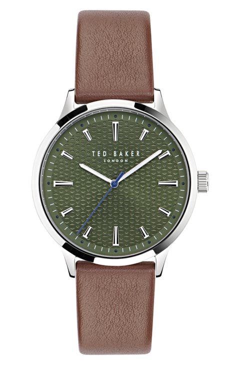 Leather Strap Watch, 20mm