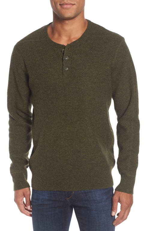 Thermal Henley in Moss Green
