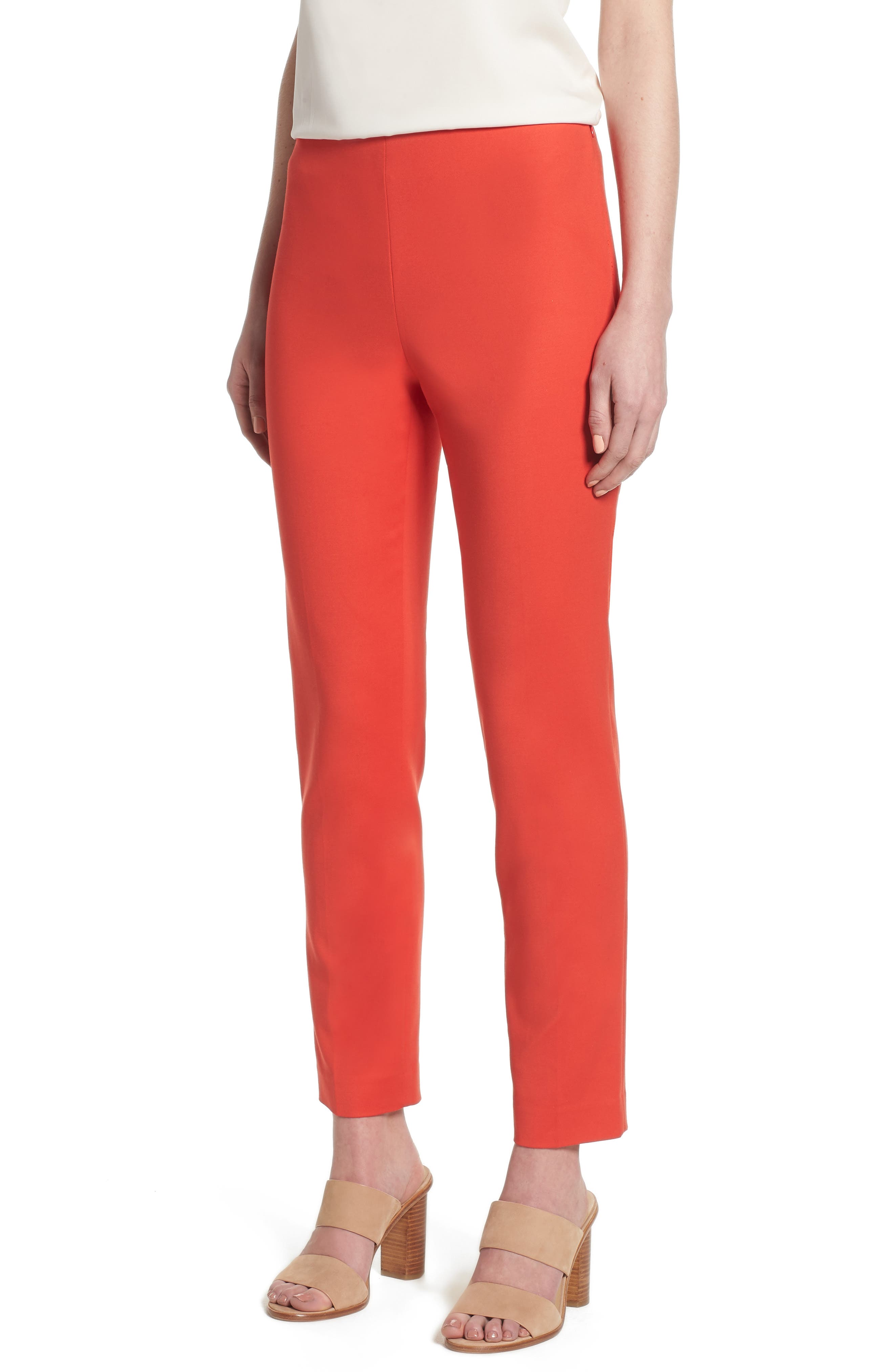 side zip skinny pants