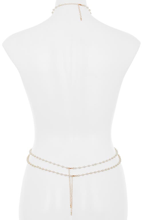 Bluebella Imitation Pearl Harness In White