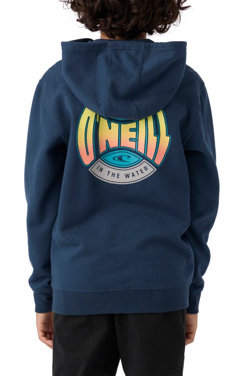 Shop O'neill Kids' Fifty Two Graphic Hoodie In Midnight Navy