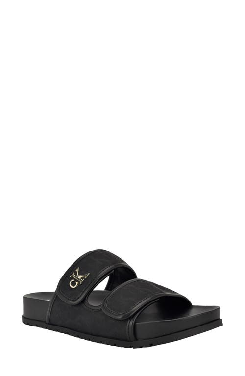 Calvin Klein Valery Slide Sandal In Black