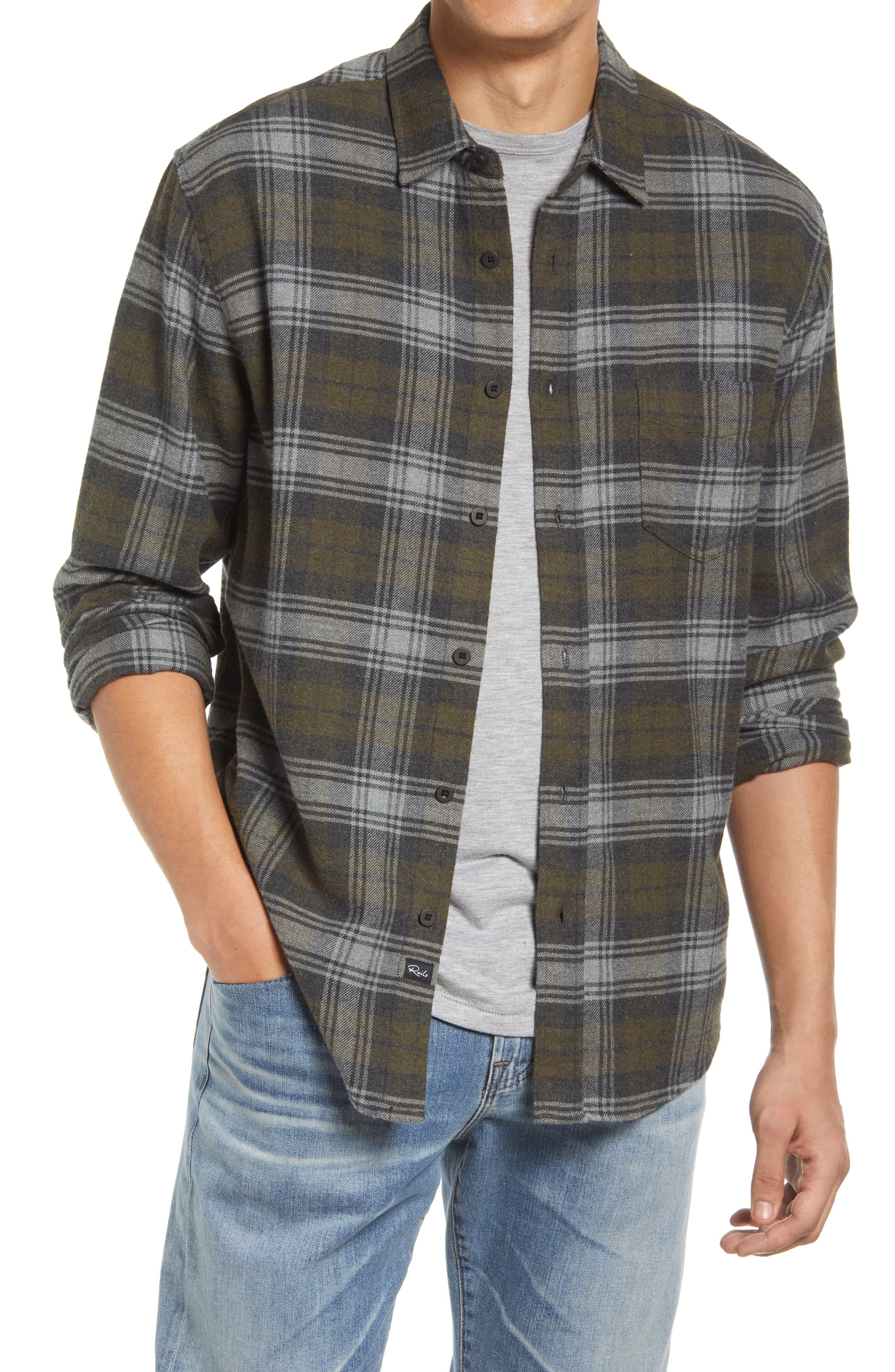 olive green flannel
