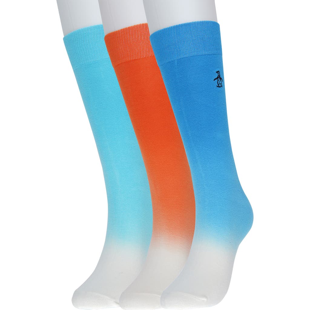 Shop Original Penguin Socks In Blue/orange/sea