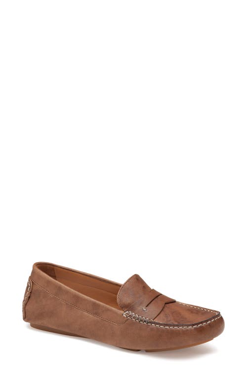 Maggie Penny Loafer in Tan Washed Sheepskin