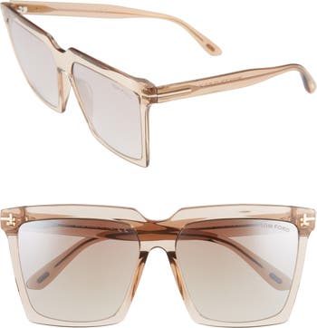 Tom ford sabrina deals 58mm square sunglasses