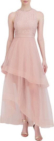 BCBGMAXAZRIA Embroidered Tiered Gown Nordstromrack