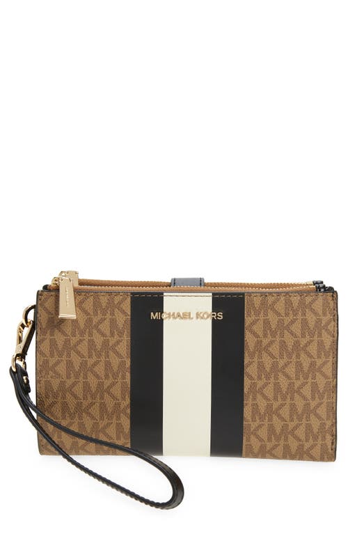 UPC 196163519722 product image for MICHAEL Michael Kors Jet Set Double Zip Wristlet in Husk Multi at Nordstrom | upcitemdb.com