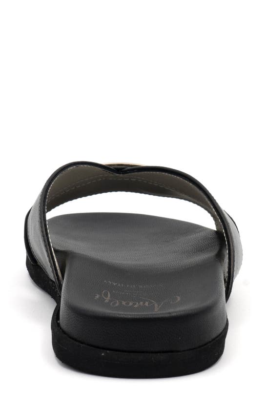 Amalfi By Rangoni Bardolino Slide Sandal In Black