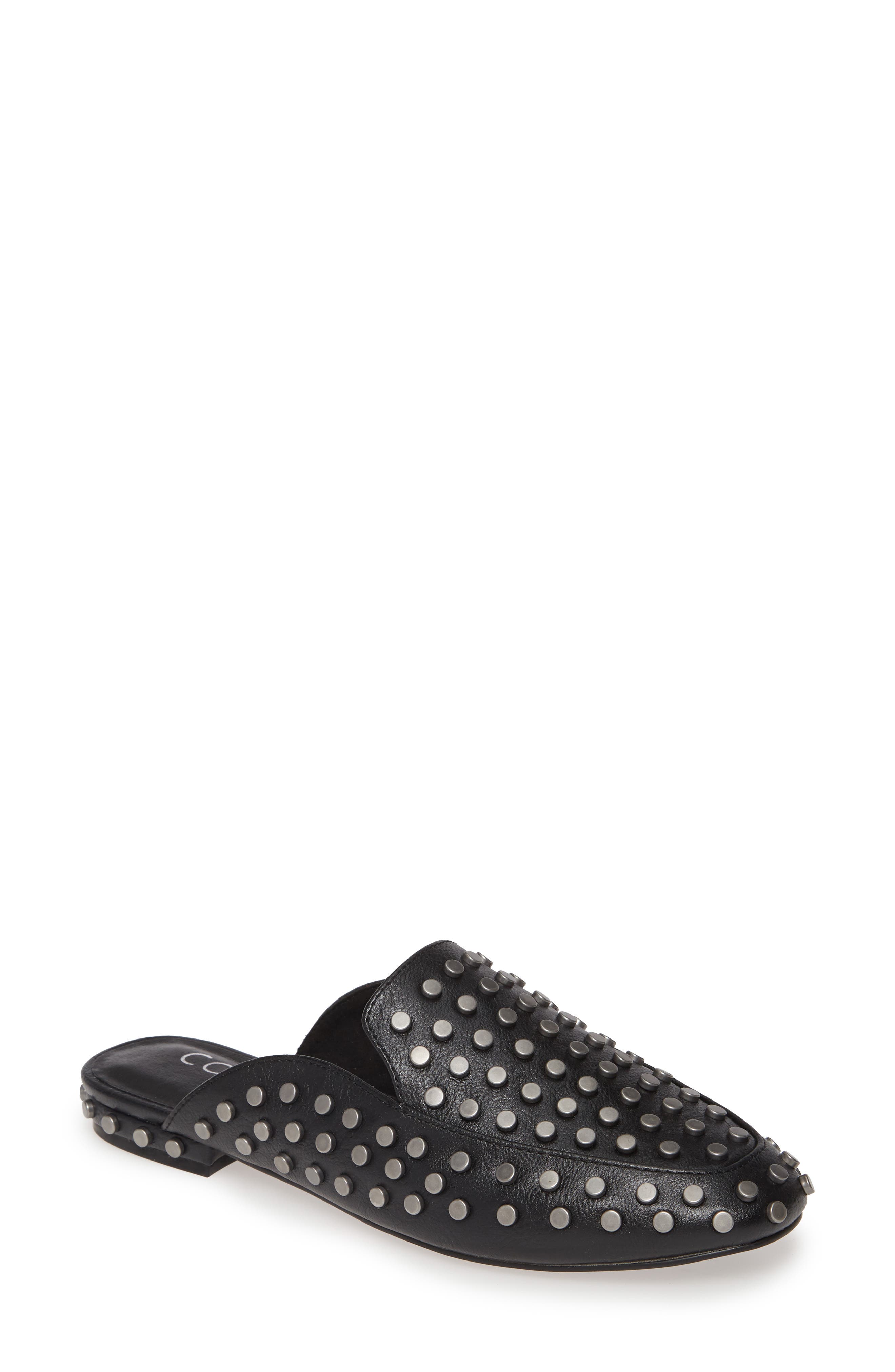 studded loafer mules