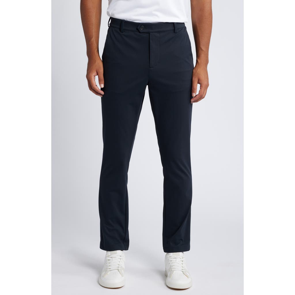 Mizzen + Main Mizzen+main Upton Flat Front Chinos In Black Solid