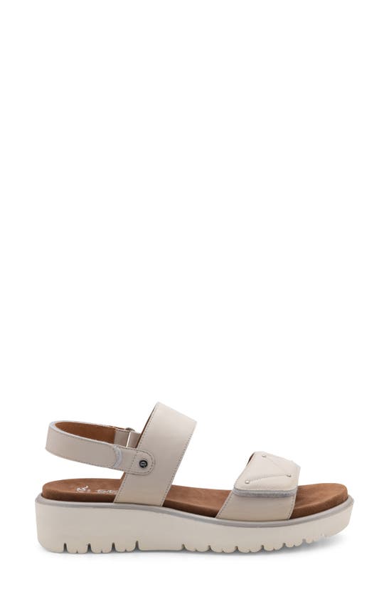 Shop Ara Brit Slingback Platform Sandal In Off White Leather