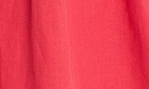 English Factory Rickrack Linen Blend Maxi Skirt In Red