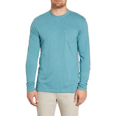Johnnie-O Matty Classic Long Sleeve Pocket T-Shirt, Blue