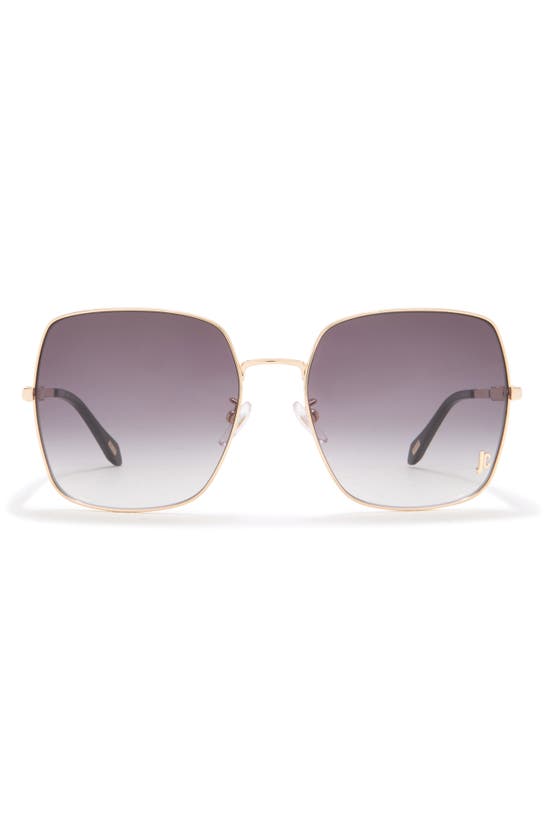 Just Cavalli 60mm Oversize Square Sunglasses In Gold