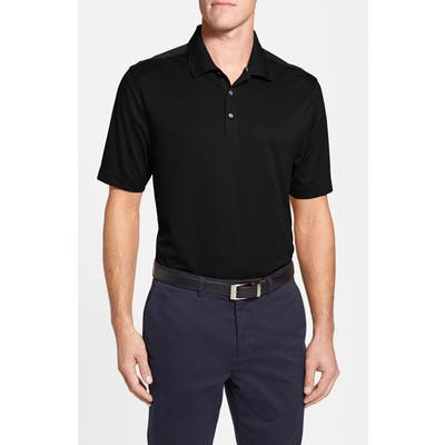 Big & Tall Cutter & Buck Glendale Drytec Moisture Wicking Polo, Black