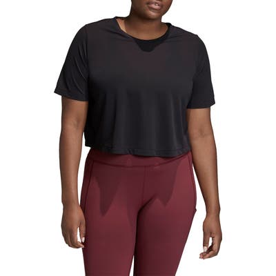 Plus Size Adidas X Universal Standard Mesh Crop Tee
