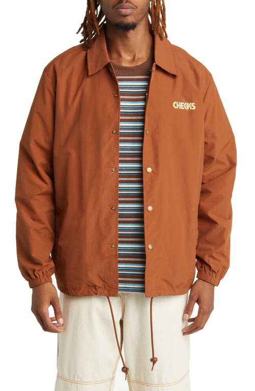 CHECKS Butterfly Logo Graphic Nylon Jacket Toasted Coconut at Nordstrom,