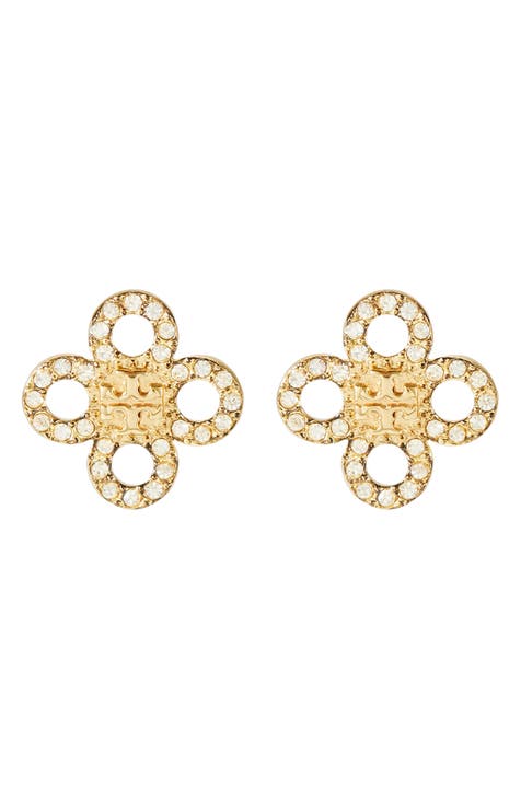 Chanel woman CC full stones earrings