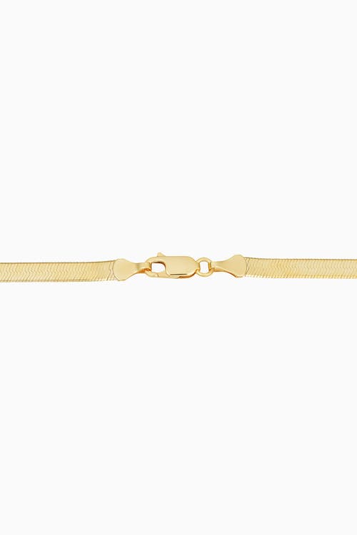 ORADINA ORADINA 14K YELLOW GOLD PARK AVENUE BOLD HERRINGBONE BRACELET