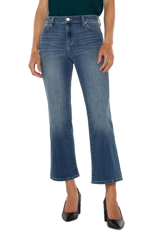 Shop Liverpool Hannah Crop Flare Jeans In Forest Hills