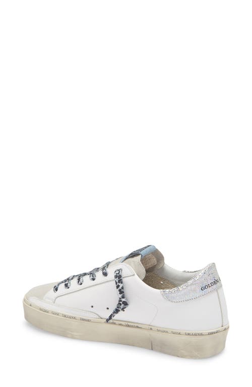 Shop Golden Goose Super-star Low Top Sneaker In White Leather/faded Denim