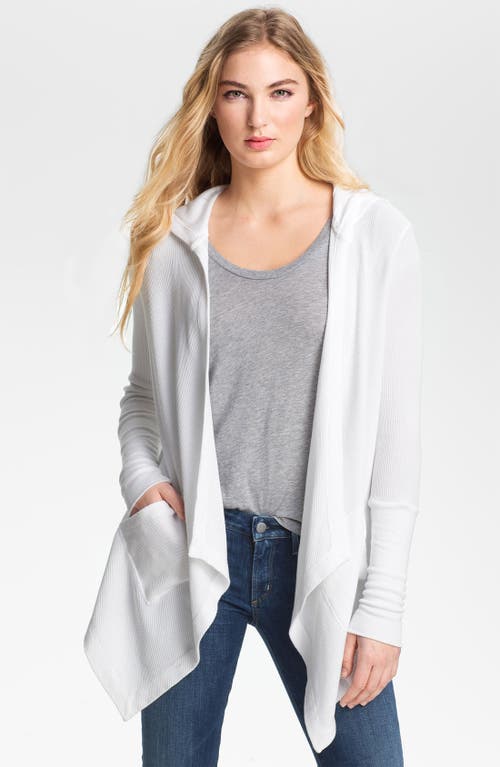 Splendid Draped Thermal Hoodie at Nordstrom,