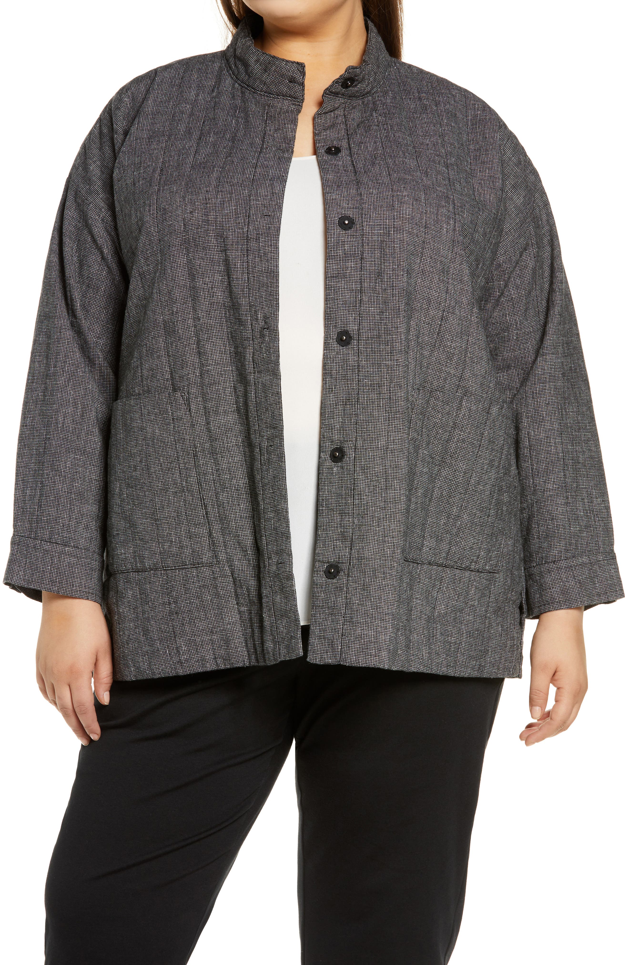 eileen fisher quilted jacket