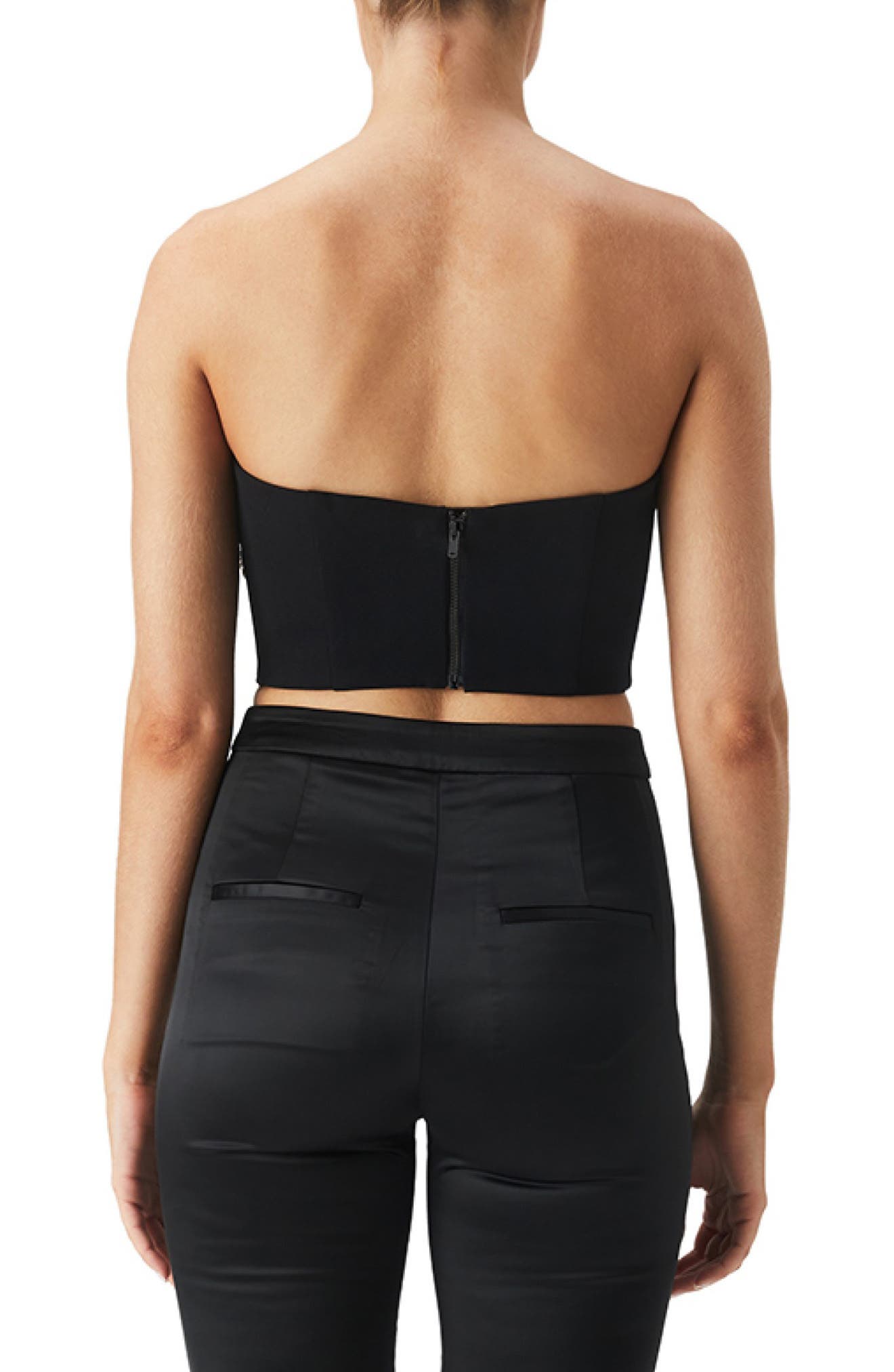 Bardot Ambiance Bustier Top in Black