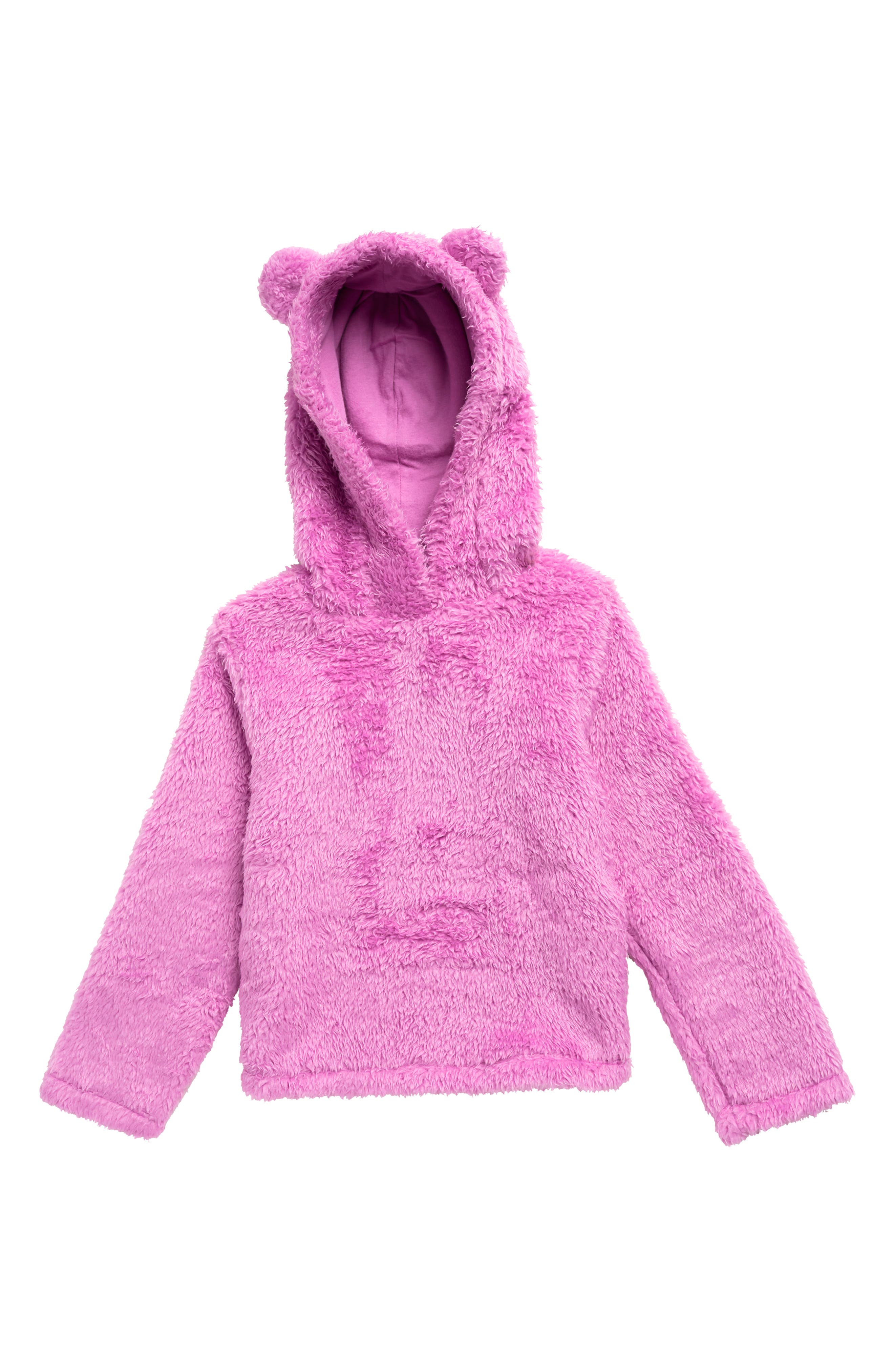 Harper Canyon Kids' Fluffy Faux Fur Hoodie in Purple Lily at Nordstrom Rack, Size 6