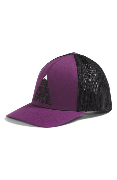The North Face Truckee Fitted Trucker Hat Black Currant Purple/Black at Nordstrom,