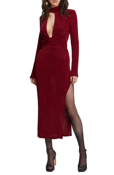 Shop Burgundy Bardot Online Nordstrom