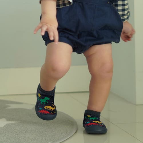 Komuello Toddler Boy Sock Shoes In Dark Navy