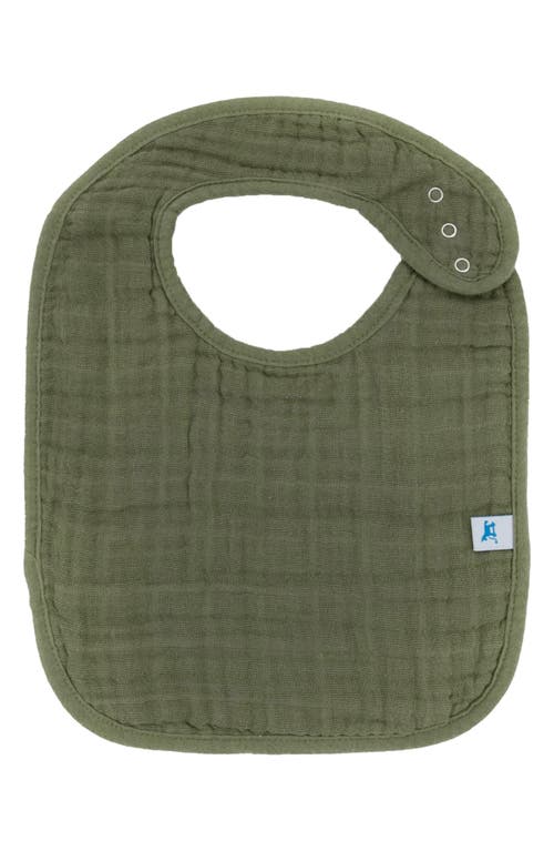 Little Unicorn 3-pack Classic Cotton Muslin Bibs In Fern 2