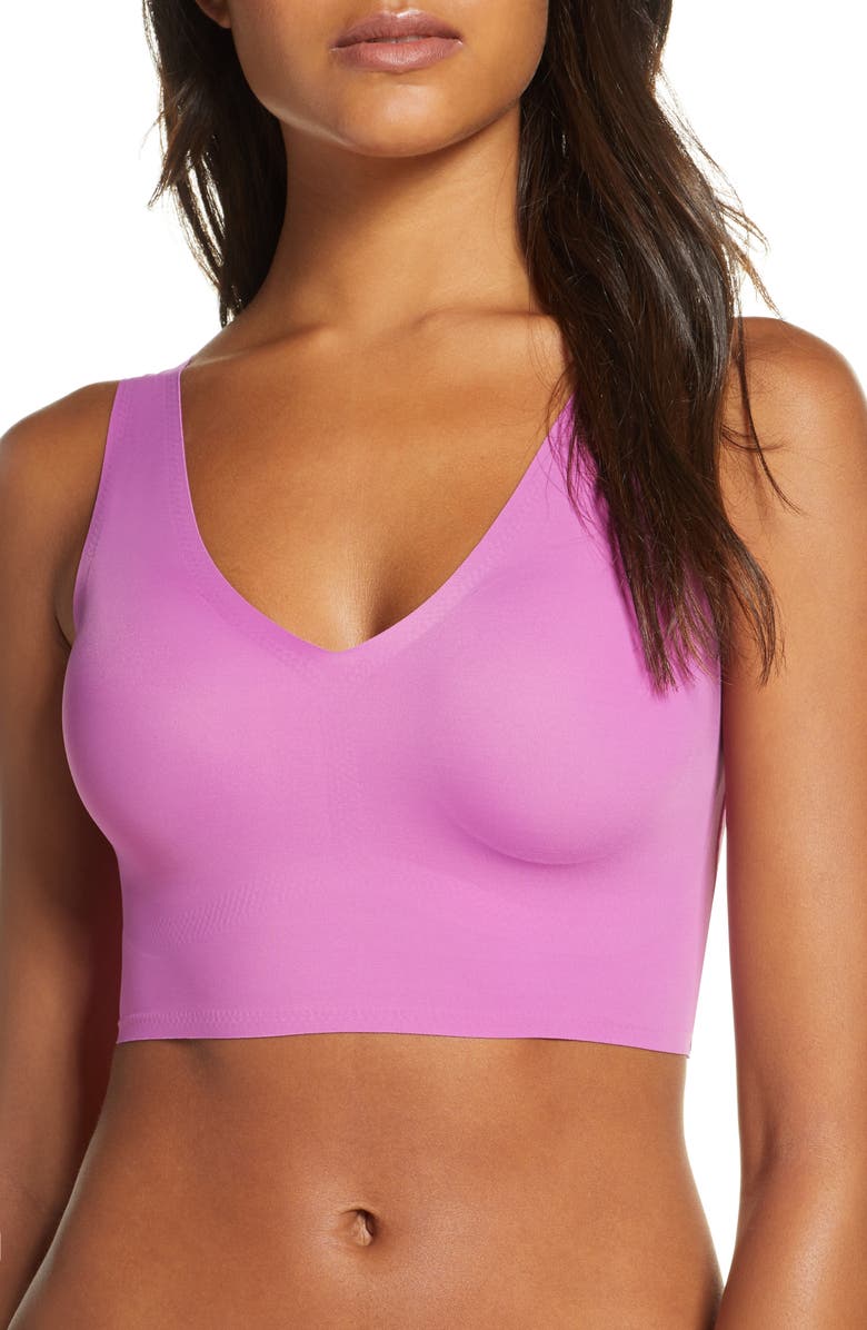 True Body V-Neck Wireless Bra, Main, color, MEADOW MAUVE