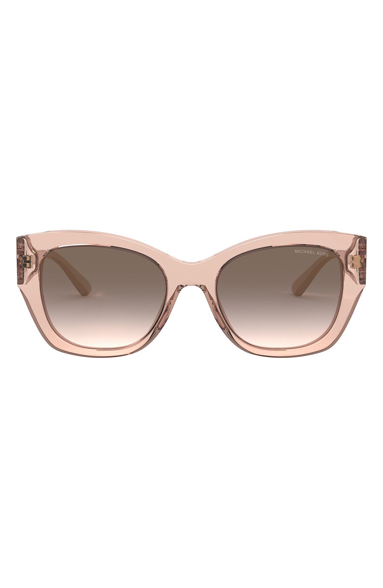 Michael Kors 53mm Gradient Square Sunglasses in Camila Rose/grey Pink Gradient at Nordstrom