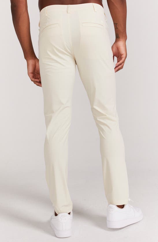 Shop Redvanly Kent Pull-on Golf Pants In Oat