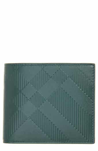 Men's Bifold Woven Print Italian Leather Wallet - Executive Gift