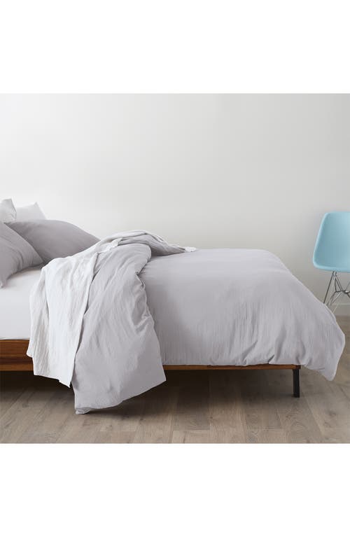 Ella Jayne Home Triple Brushed Duvet Cover & Sham Set In Silver
