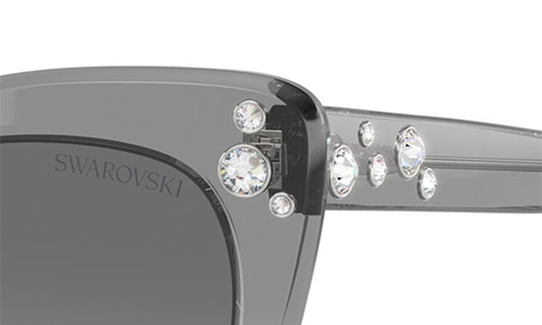 Shop Swarovski 55mm Cat Eye Sunglasses In Gradient Grey