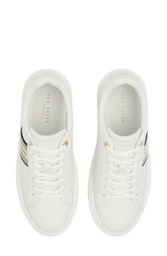 Shop Ted Baker Lornie Platform Sneaker In Gold