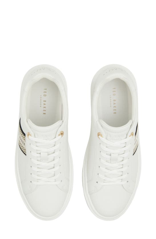 Ted Baker Lornie Platform Sneaker In Gold