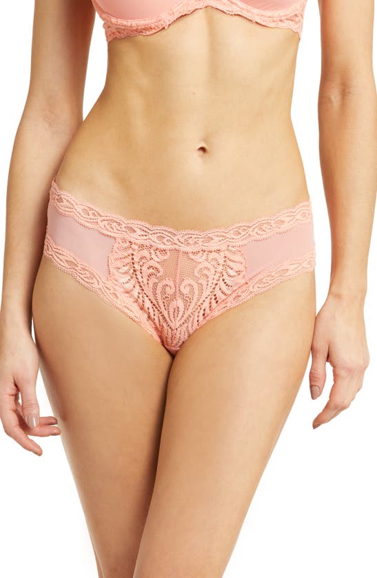 Natori Feathers Hipster Briefs In Cantaloupe