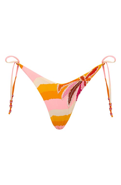MAAJI MAAJI PARADISO WAVES SPLENIUM REVERSIBLE SIDE TIE BIKINI BOTTOMS 
