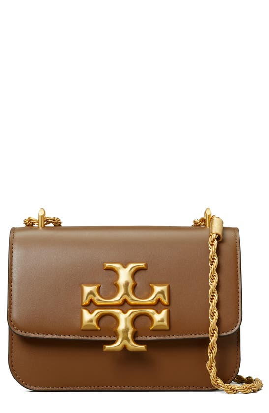 Tory Burch Small Eleanor Convertible Leather Shoulder Bag In Moose |  ModeSens