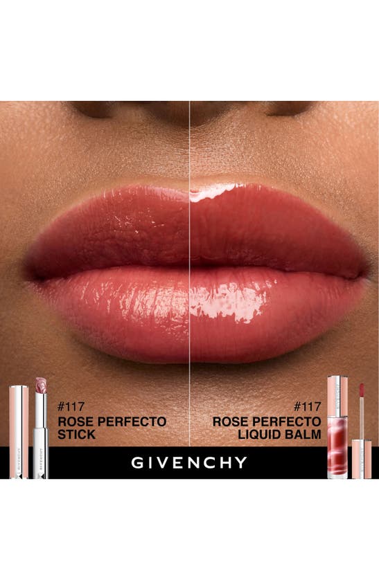 Shop Givenchy Rose Perfecto Liquid Lip Balm In 117 Chilling Brown