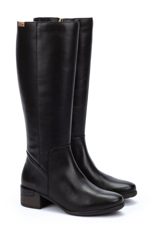 PIKOLINOS Malaga Knee High Boot in Black 